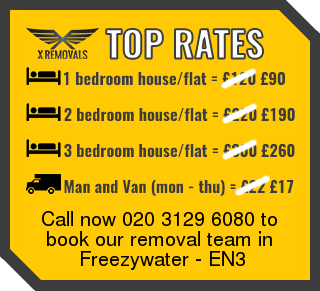 Removal rates forEN3 - Freezywater